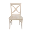 International Concepts Set of Two Vineyard Curved X Back Chairs