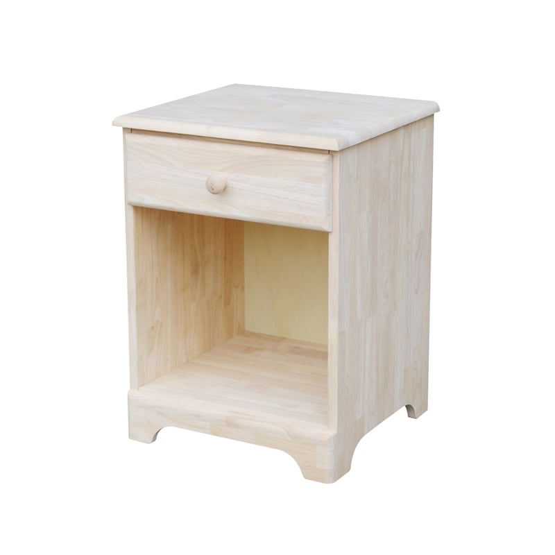 International Concepts Nightstand  Unfinished