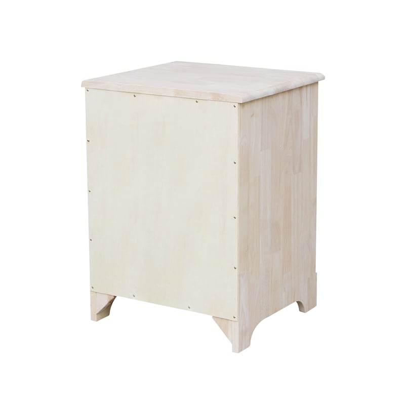 International Concepts Nightstand  Unfinished