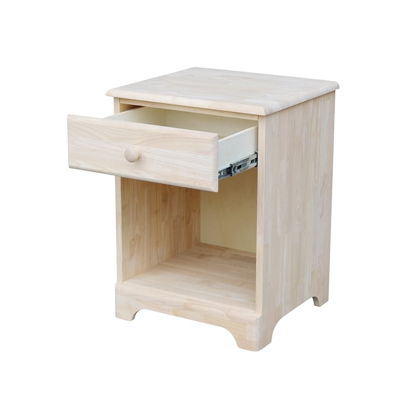 International Concepts Nightstand  Unfinished