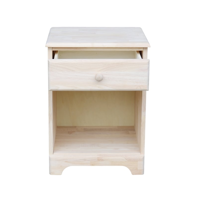 International Concepts Nightstand  Unfinished