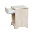 International Concepts Nightstand  Unfinished