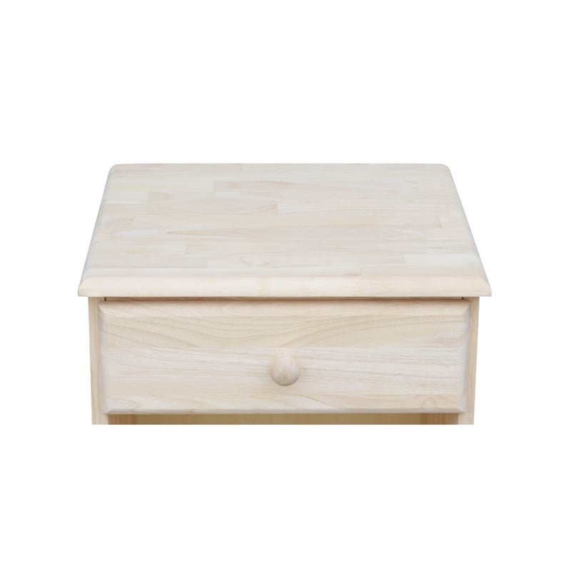 International Concepts Nightstand  Unfinished