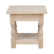 International Concepts Tuscan End Table  Unfinished