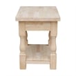 International Concepts Tuscan End Table  Unfinished