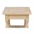 International Concepts Tuscan End Table  Unfinished