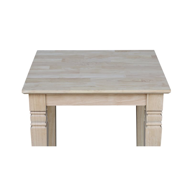 International Concepts Java End Table  Unfinished