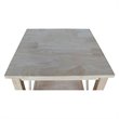 International Concepts Hampton End Table  Unfinished