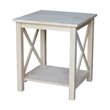 International Concepts Hampton End Table  Unfinished