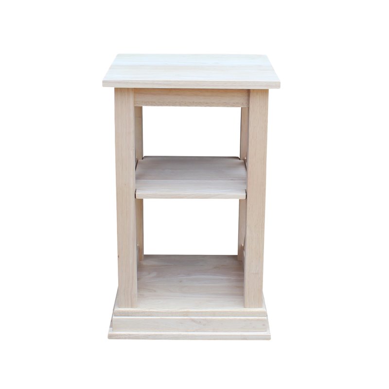 International Concepts Hampton Accent Table Includes Shelves