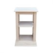 International Concepts Hampton Accent Table Includes Shelves