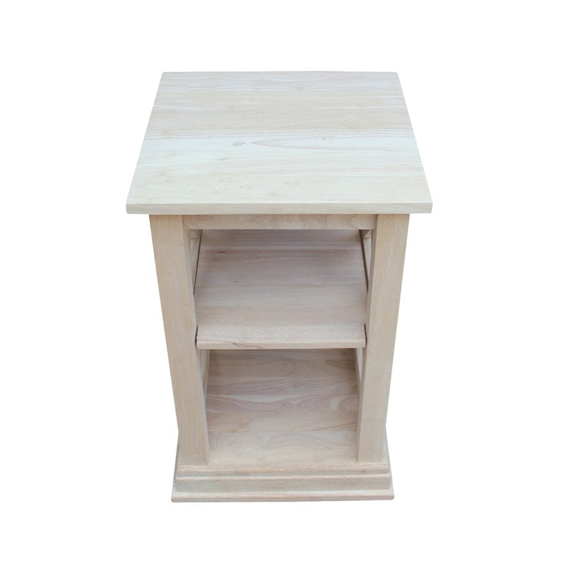 International Concepts Hampton Accent Table Includes Shelves