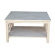 International Concepts Hampton Square Natural Wood Coffee Table