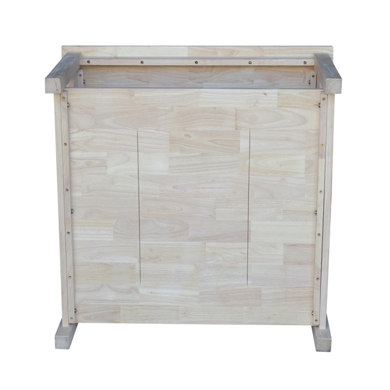 International Concepts Hampton Square Natural Wood Coffee Table