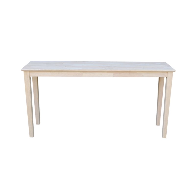International Concepts Shaker Console Table - Extended Length - Unfinished