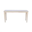 International Concepts Shaker Console Table - Extended Length - Unfinished