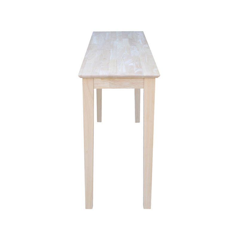 International Concepts Shaker Console Table - Extended Length - Unfinished