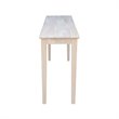 International Concepts Shaker Console Table - Extended Length - Unfinished