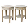 International Concepts Solid Wood Philips End Table - Natural Unfinished