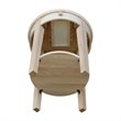 International Concepts Solid Wood Philips End Table - Natural Unfinished