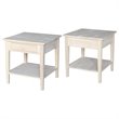 International Concepts Spencer End Table  Unfinished