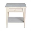 International Concepts Spencer End Table  Unfinished