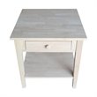 International Concepts Spencer End Table  Unfinished
