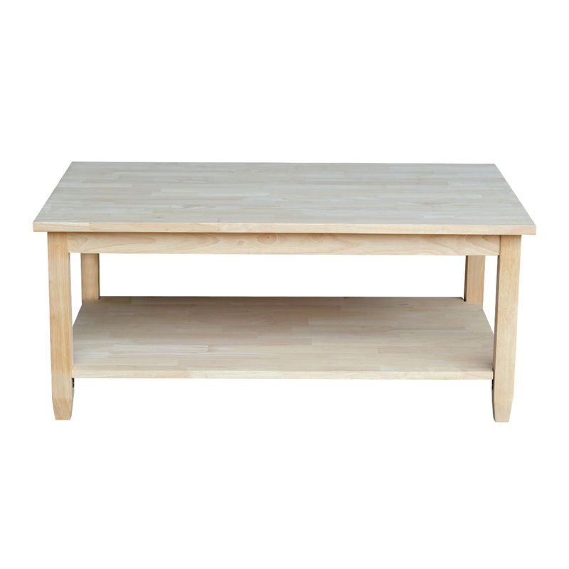 International Concepts Solano Coffee Table  Unfinished