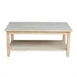 International Concepts Solano Coffee Table  Unfinished