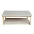 International Concepts Solano Coffee Table  Unfinished