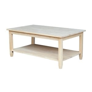 International Concepts Solano Coffee Table  Unfinished
