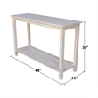 International Concepts Solano Console - Server Table
