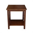 International Concepts Hampton End Table  Espresso