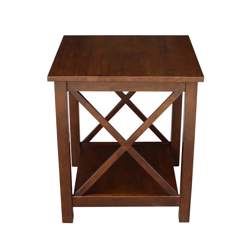International Concepts Hampton End Table  Espresso