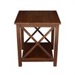 International Concepts Hampton End Table  Espresso