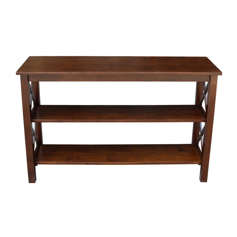 International Concepts Hampton Wood Console Table in Espresso
