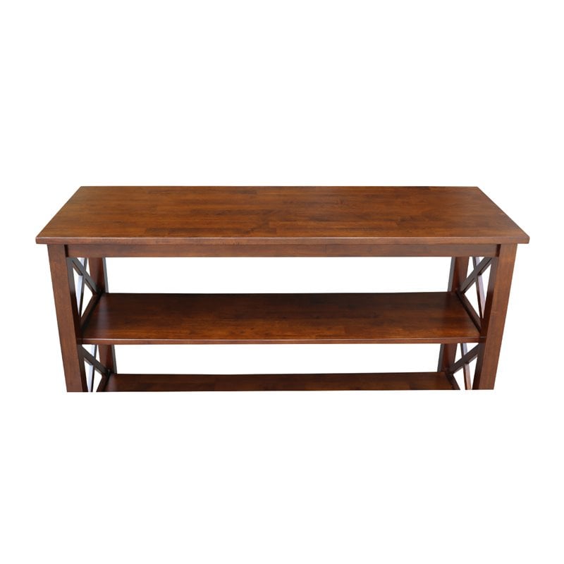 International Concepts Hampton Wood Console Table in Espresso