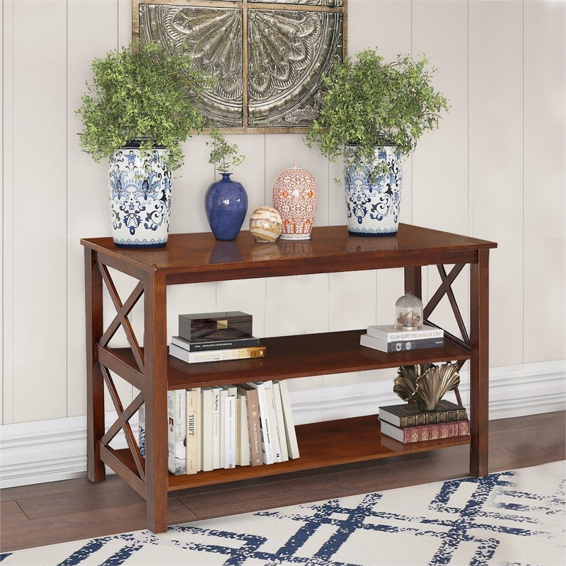 International Concepts Hampton Wood Console Table in Espresso