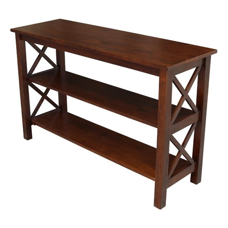 International Concepts Hampton Wood Console Table in Espresso