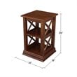 International Concepts Hampton Accent Table With Shelves