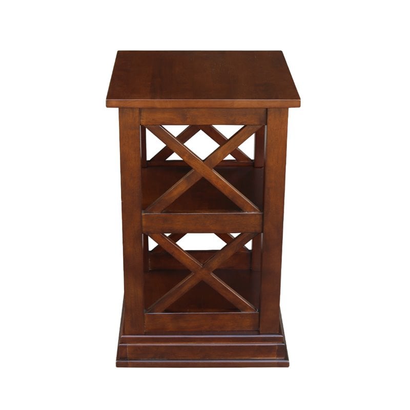 International Concepts Hampton Accent Table With Shelves