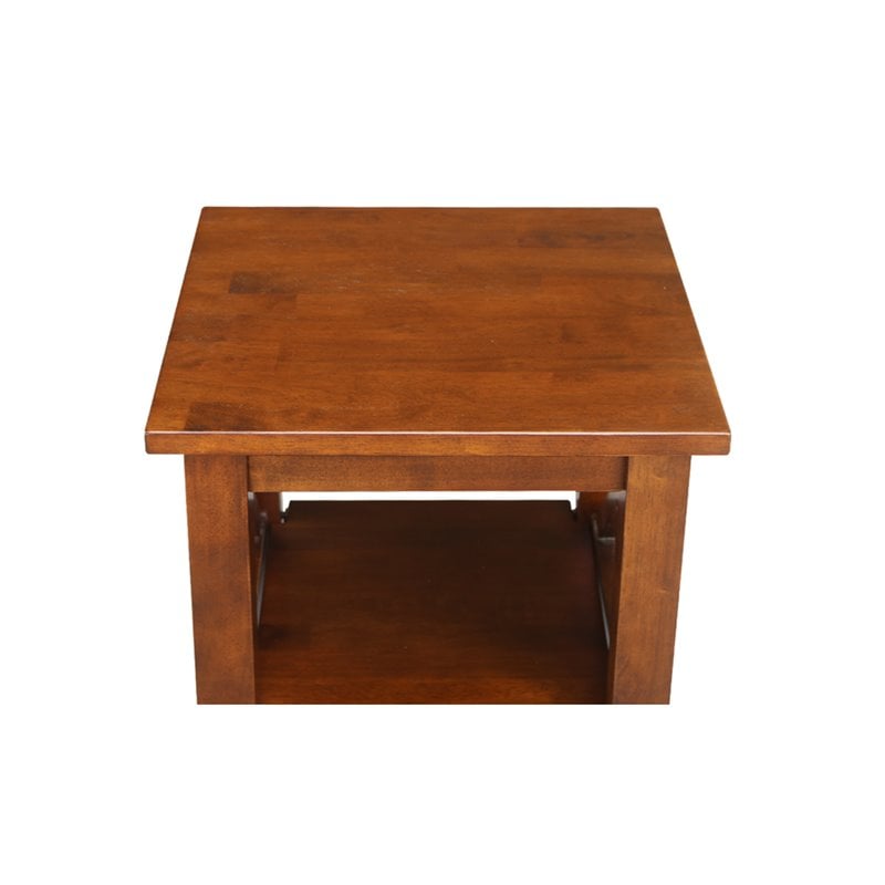 International Concepts Hampton Accent Table With Shelves
