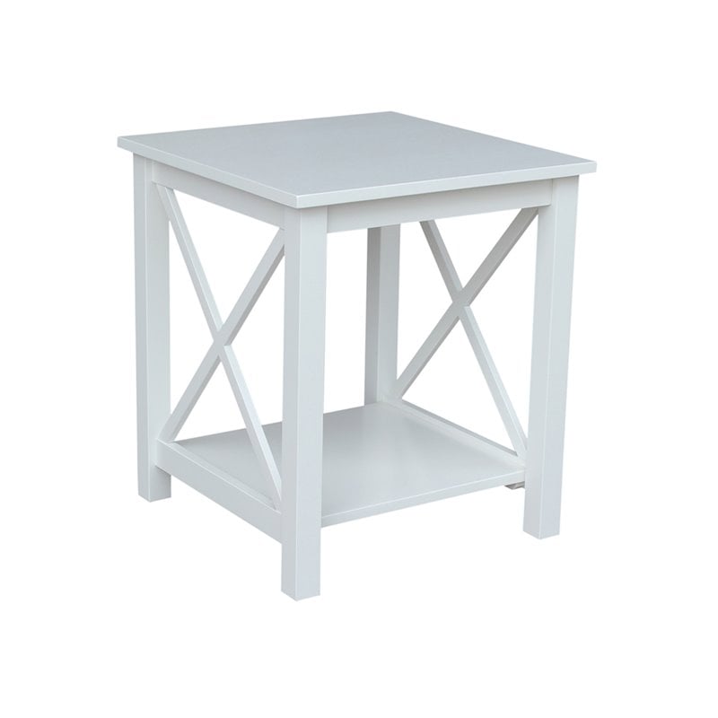 International Concepts Hampton End Table  White