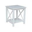 International Concepts Hampton End Table  White