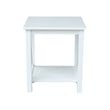 International Concepts Hampton End Table  White