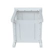 International Concepts Hampton End Table  White