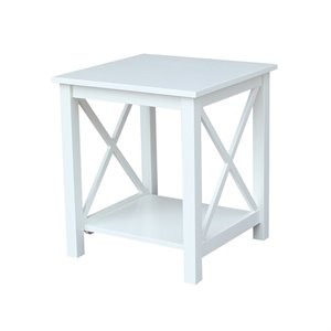 International Concepts Hampton End Table  White