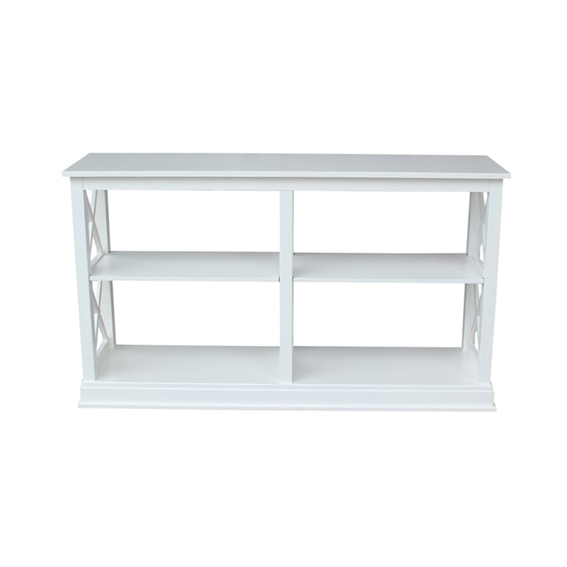 International Concepts Hampton Sofa Server Table With Shelves