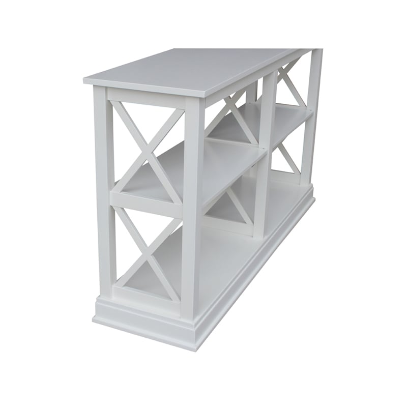 International Concepts Hampton Sofa Server Table With Shelves