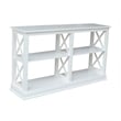 International Concepts Hampton Sofa Server Table With Shelves